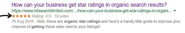 Organic Star Ratings
