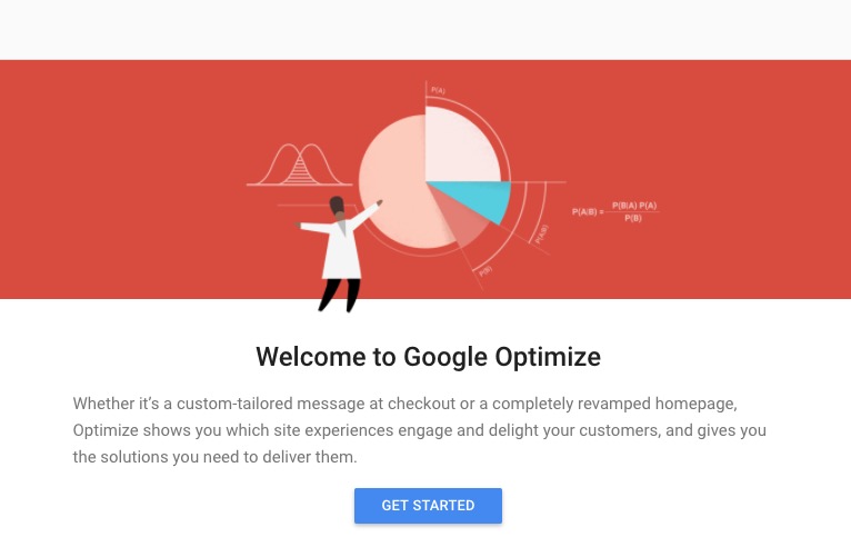 Google Optimize Sign Up